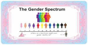 Espectro de género con borde rosa y azul, Blog de Salagre